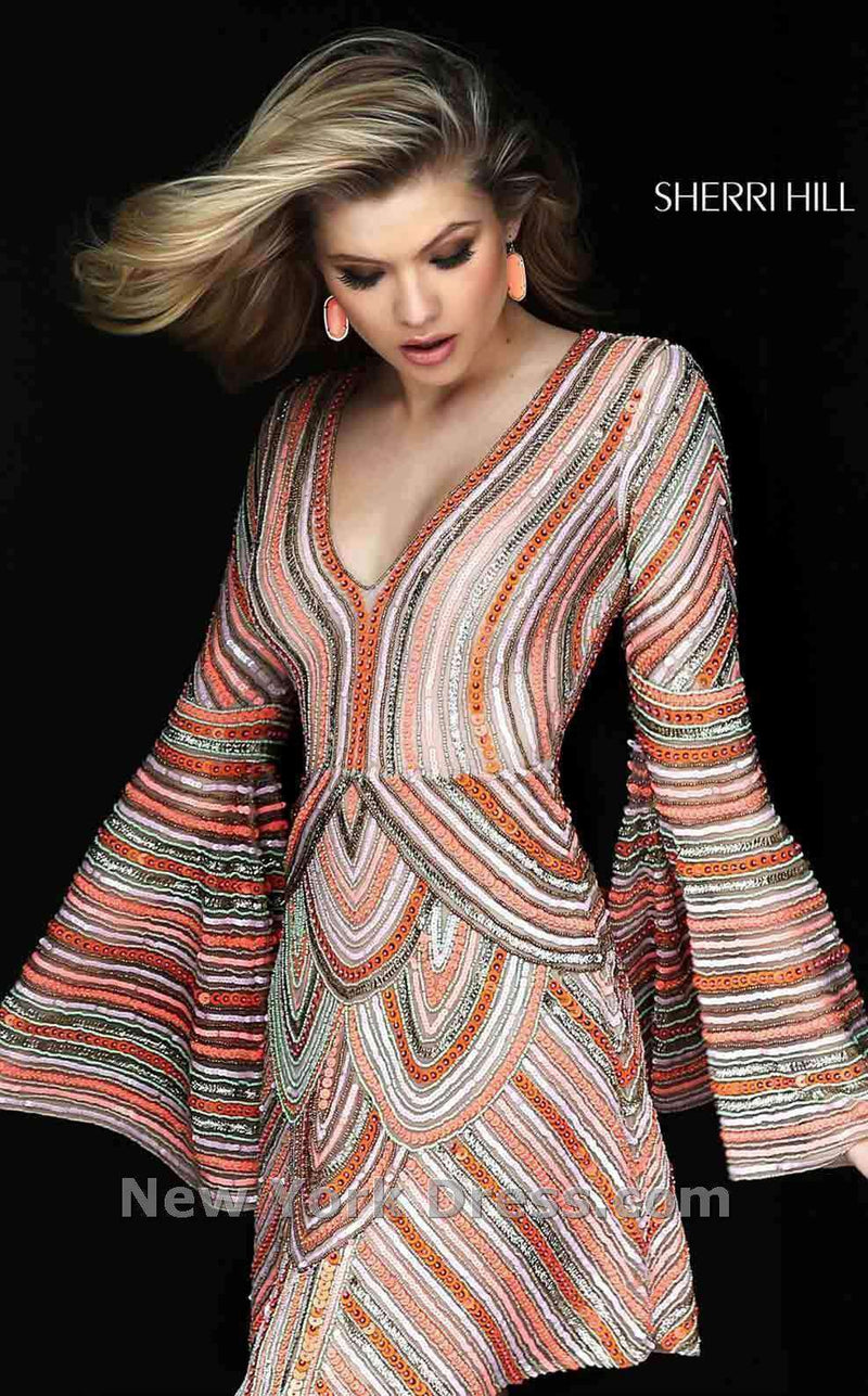 Sherri Hill 50566 Coral/Multi