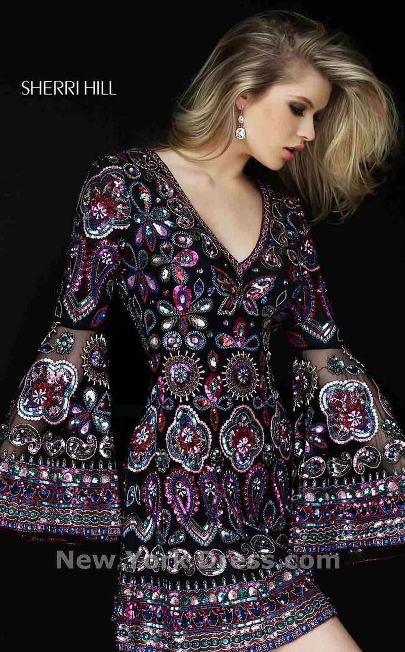 Sherri Hill 50569 Black/Multi