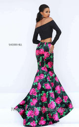 Sherri Hill 50584 Black/Fuchsia
