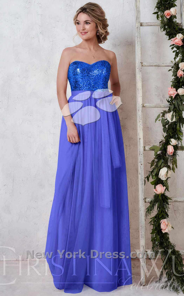 Christina Wu 22725CW Royal Blue