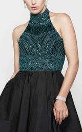 Milano Formals E2037 Teal/Black
