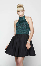 Milano Formals E2037 Teal/Black
