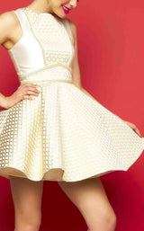Mac Duggal 30323C Champagne Gold