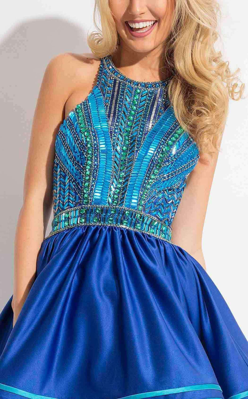 Rachel Allan 4115 Aqua/Royal