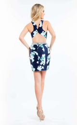 Rachel Allan 4117 Navy/Aqua