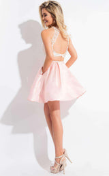 Rachel Allan 4156 White/Blush