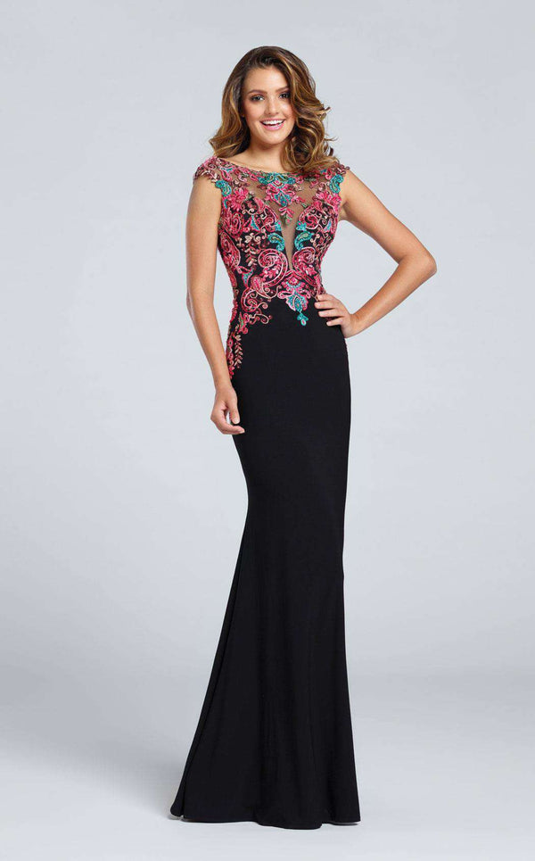 Ellie Wilde EW117054 Black Multi