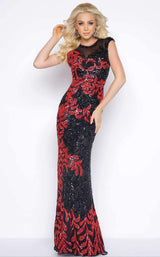 Cassandra Stone 4336 Black/Red