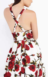 Mac Duggal 25399 White Rose