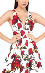 Mac Duggal 25399 White Rose