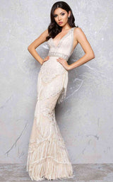 Mac Duggal 50404 Ivory/Nude