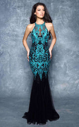 Nina Canacci 4133 Black/Emerald