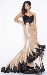 Mac Duggal 62819 Nude/Black