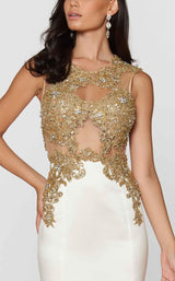 Ashley Lauren 1203 Ivory/Gold