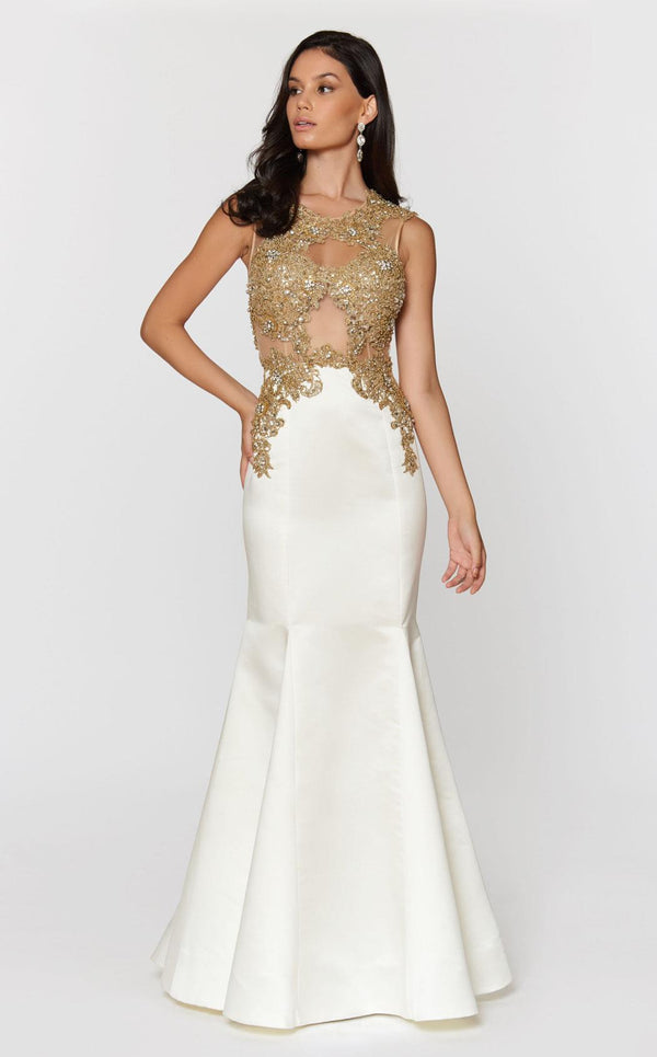 Ashley Lauren 1203 Ivory/Gold