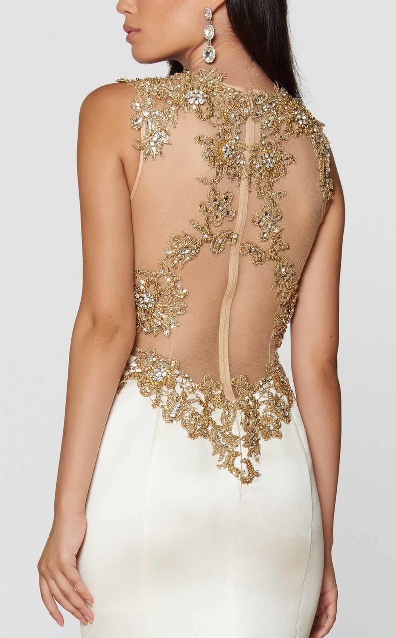 Ashley Lauren 1203 Ivory/Gold