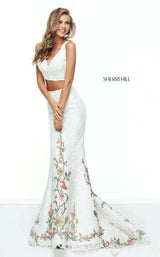 Sherri Hill 50778 Ivory Multi