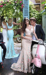 Sherri Hill 50778 Ivory Multi
