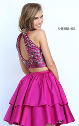 Sherri Hill 50798 Plum Print