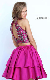 Sherri Hill 50798 Plum Print