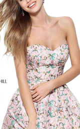 Sherri Hill 50799 Pink Print