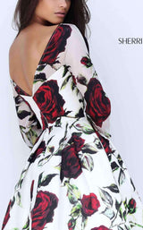 Sherri Hill 50825 Ivory Ivory Print