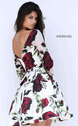 Sherri Hill 50825 Ivory Ivory Print