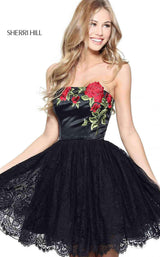 Sherri Hill 50831 Black/Red