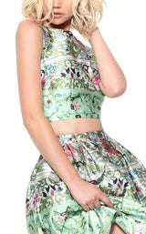 Sherri Hill 50854 Green Print