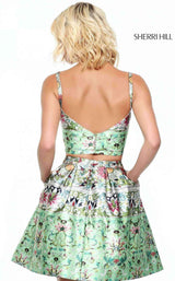 Sherri Hill 50854 Green Print