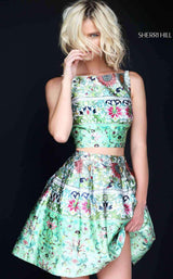 Sherri Hill 50854 Green Print