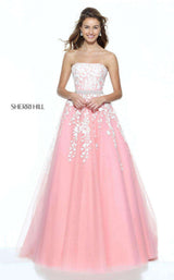 Sherri Hill 50864 Light Coral/Ivory