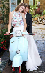 Sherri Hill 50871 Ivory Multi