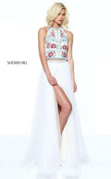 Sherri Hill 50871 Ivory Multi