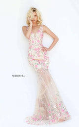 Sherri Hill 50914 Nude/Pink