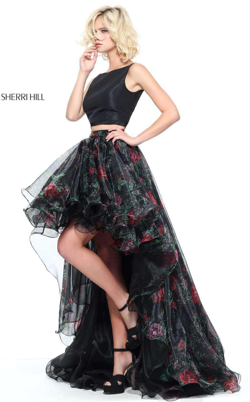 Sherri Hill 51098 Black Print