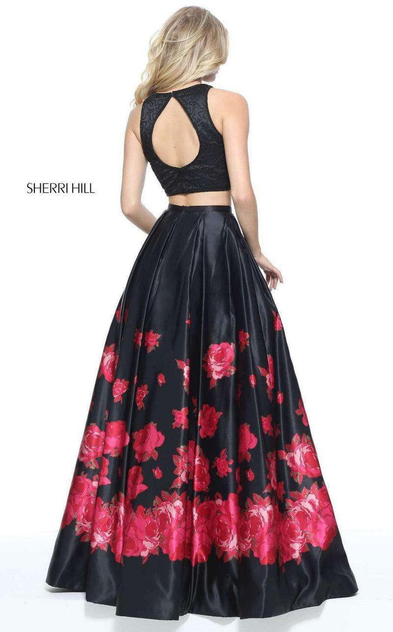 Sherri Hill 51100 Black/Red