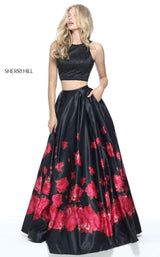 Sherri Hill 51100 Black/Red