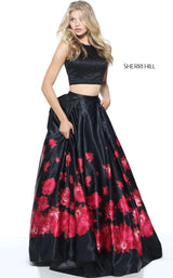 Sherri Hill 51100 Black/Red