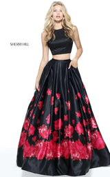 Sherri Hill 51100 Black/Red