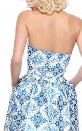 Sherri Hill 51144 Ivory/Blue Print