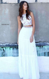 Sherri Hill 51151 White/Coral