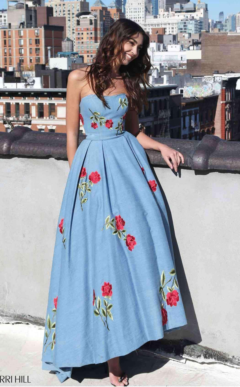 Sherri Hill 51154 Blue/Red