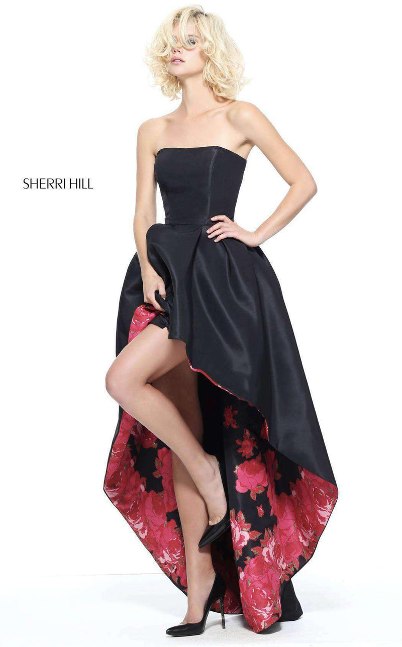Sherri Hill 51160 Black/Red