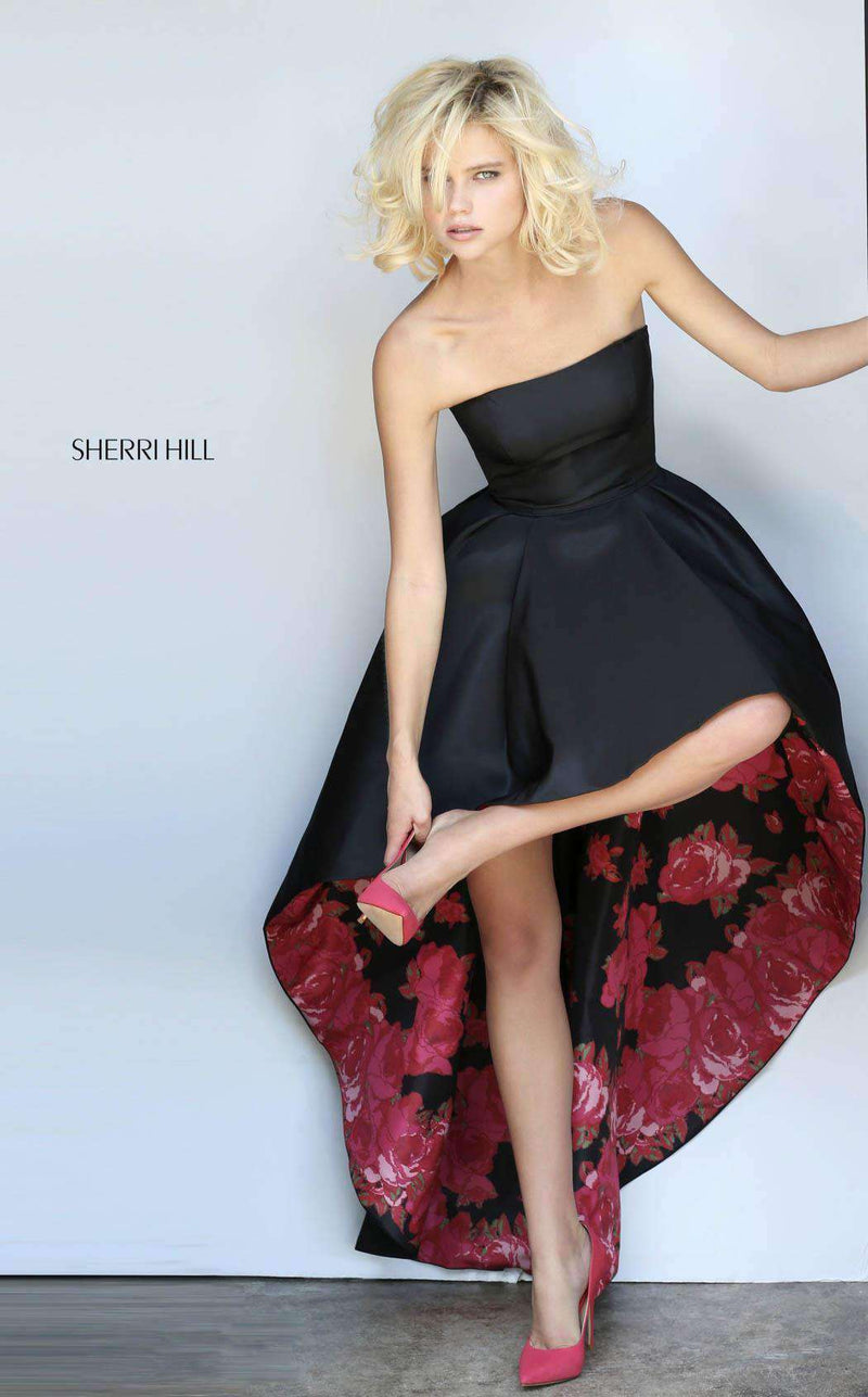 Sherri Hill 51160 Black/Red