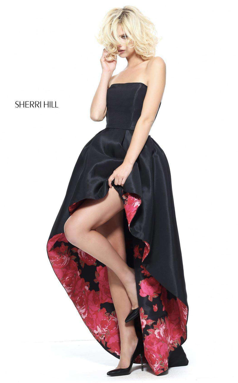 Sherri Hill 51160 Black/Red