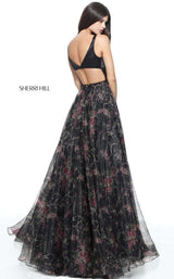 Sherri Hill 51165 Black Print