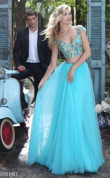 Sherri Hill 51166 Aqua Aqua