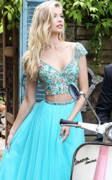 Sherri Hill 51166 Aqua Aqua