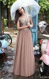 Sherri Hill 51166 Dark Nude Dark Nude